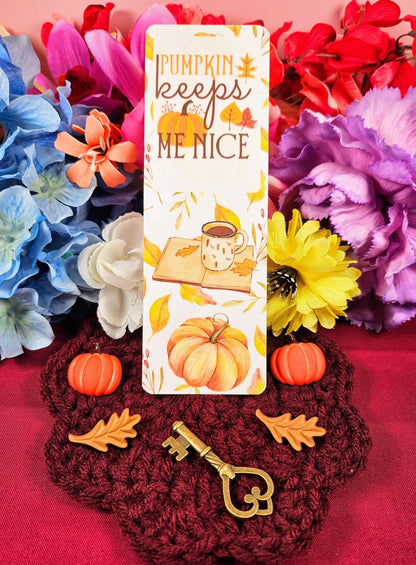 Pumpkin Nice Bookmark