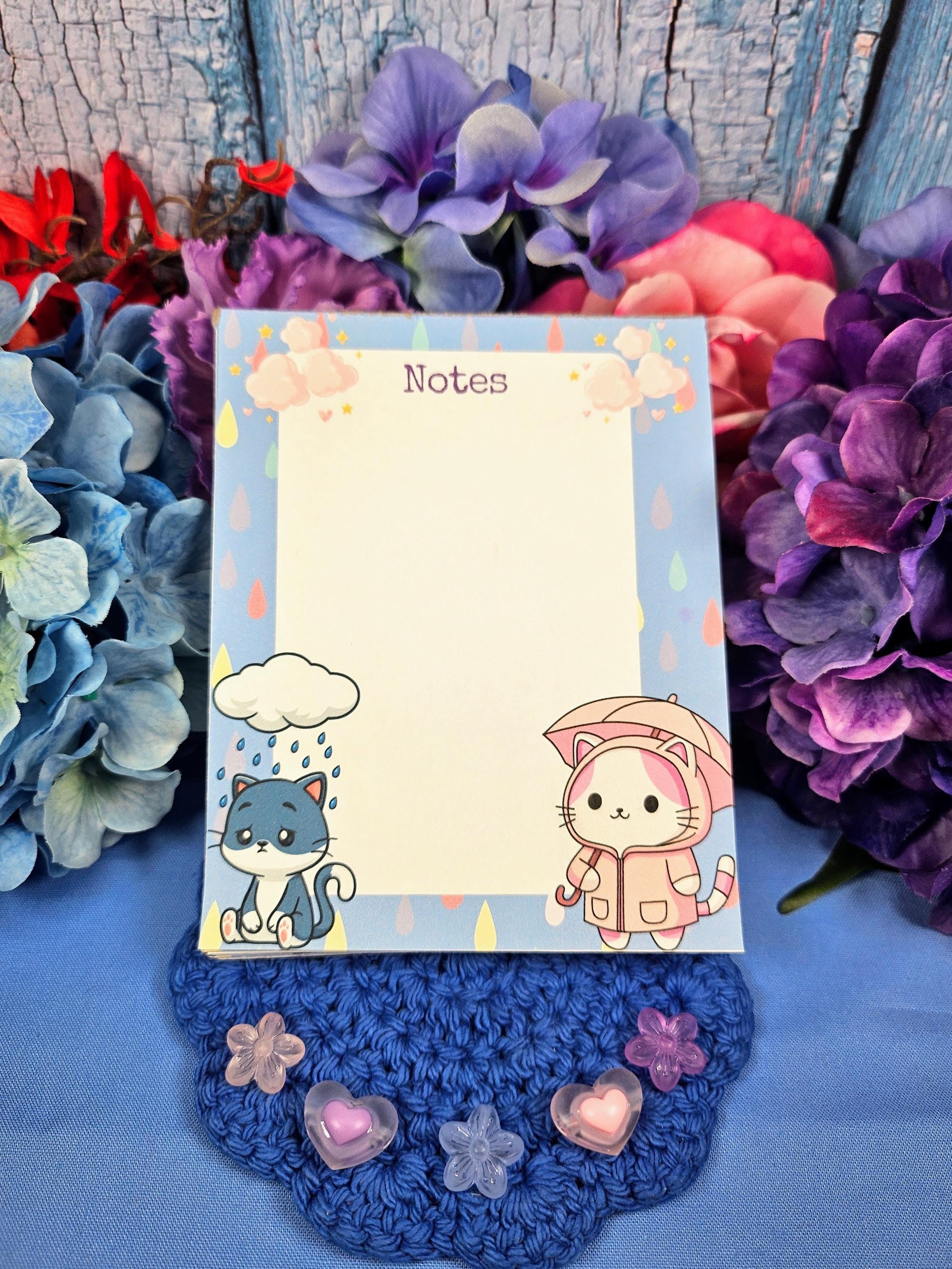 Rainy Mood Cat Notepad 4.25&quot; x 5.5&quot;