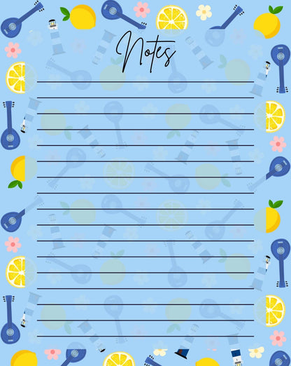 Greek Island Melody Notepad 4.25&quot; x 5.5&quot;