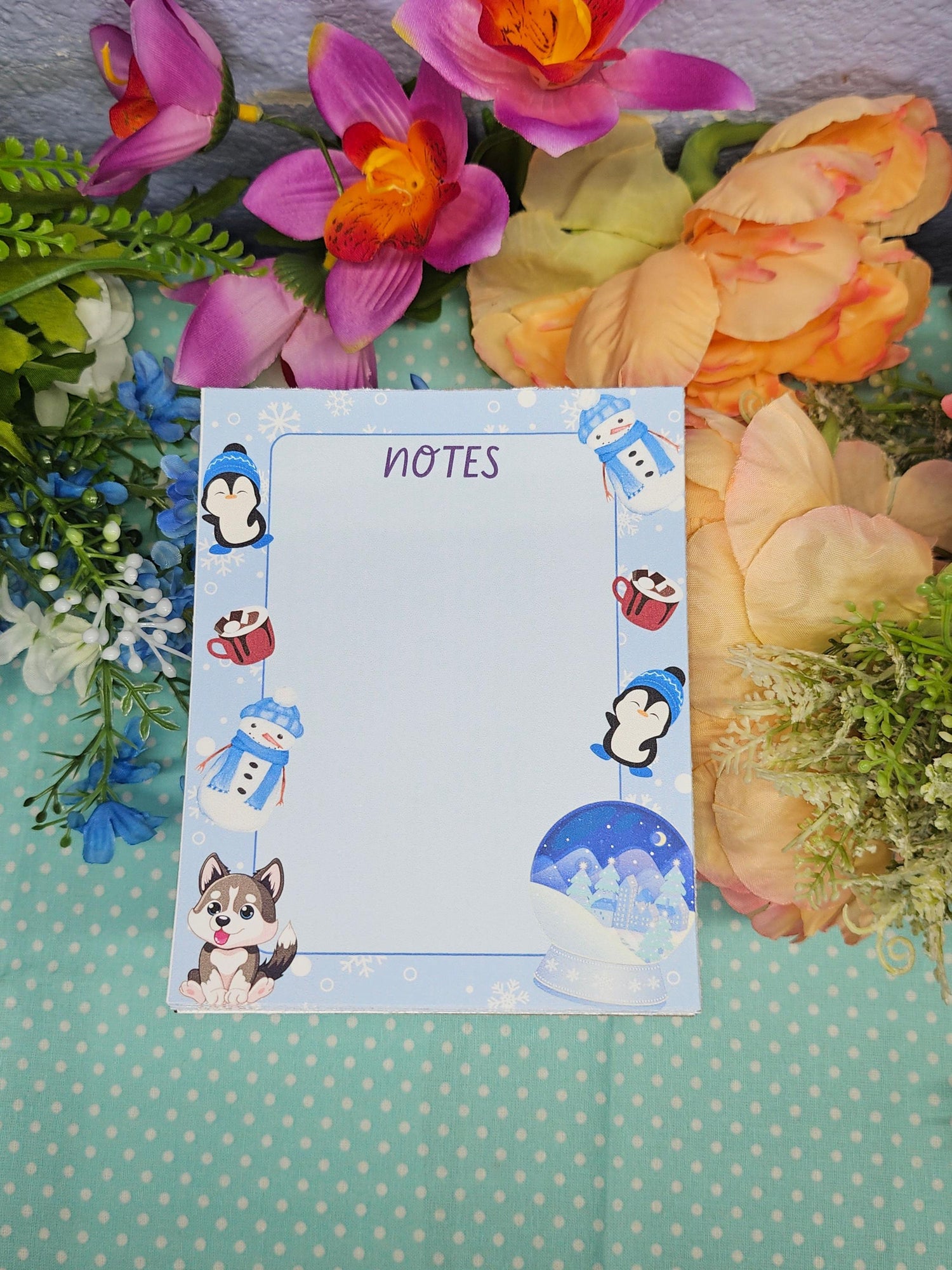 Frosty Friends Winter Notepad 4.25&quot; x 5.5&quot;