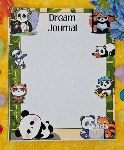 Panda Dream Journal Notepad 4.25&quot; x 5.5&quot;
