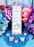 Whiskers & Words Bookmark - Floral Bookmark
