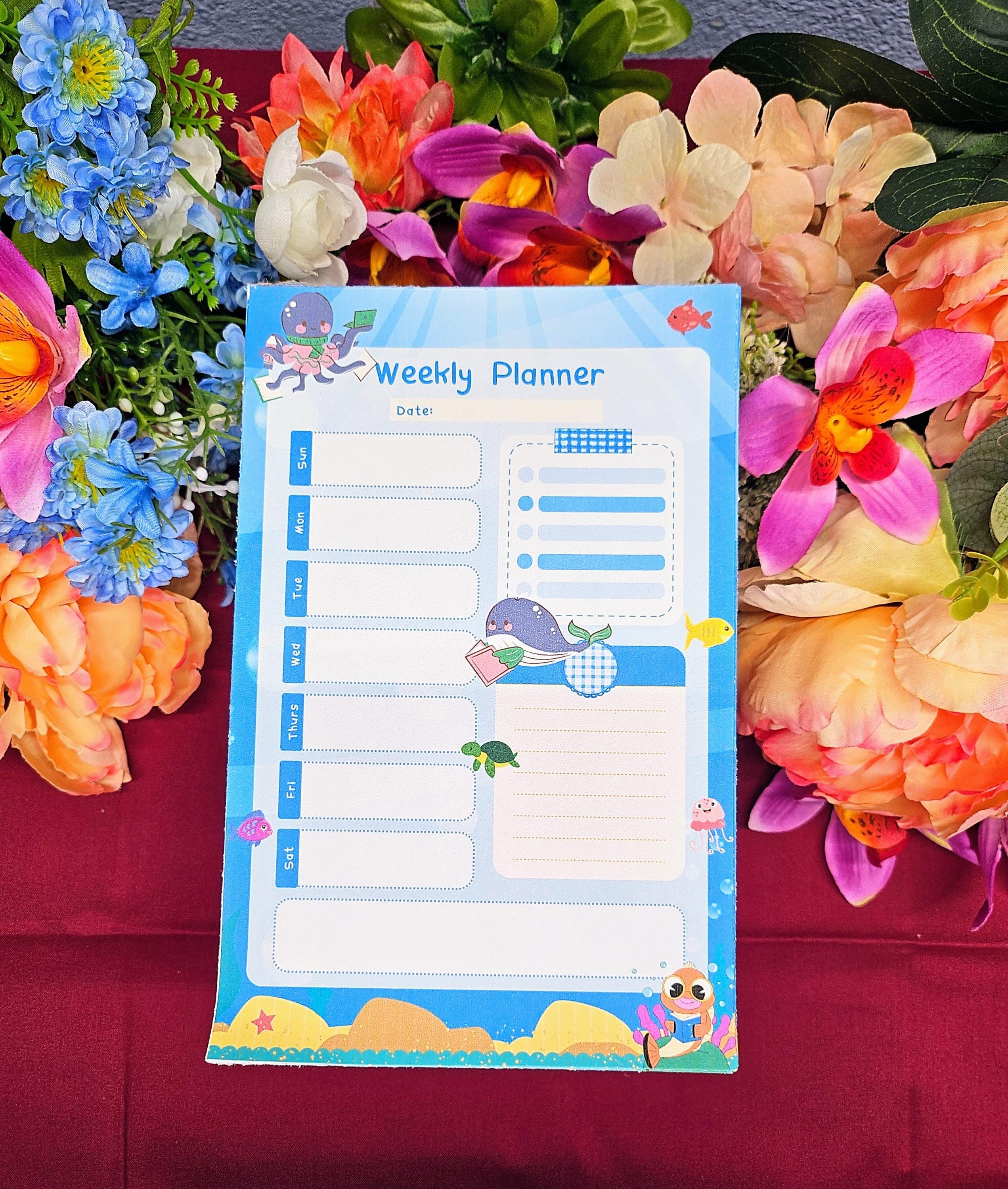 Ocean Readers Weekly Planner Notepad 5.5" x 8.5"