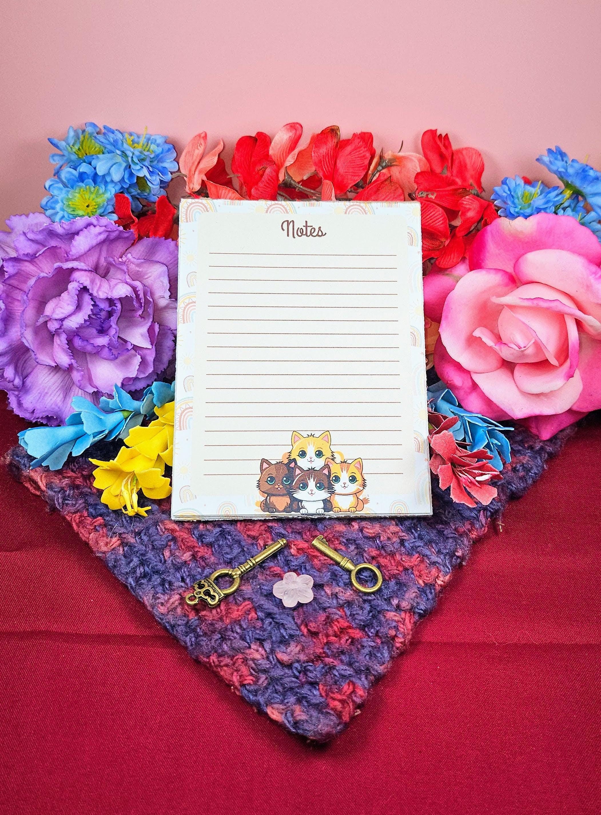 Rainbow Whiskers Notepad 4.25&quot; x 5.5&quot;