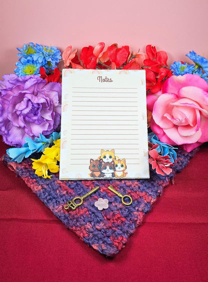 Rainbow Whiskers Notepad 4.25&quot; x 5.5&quot;