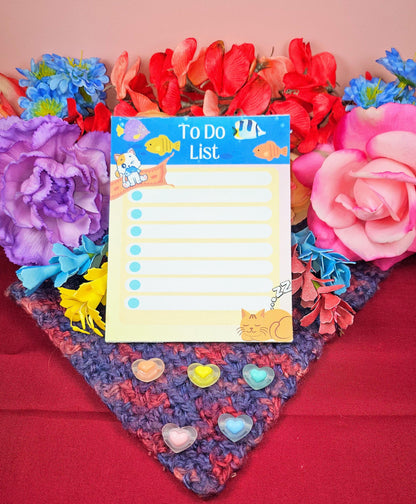 Catfish &amp; Bubbles To-Do Notepad 4.25&quot; x 5.5&quot;