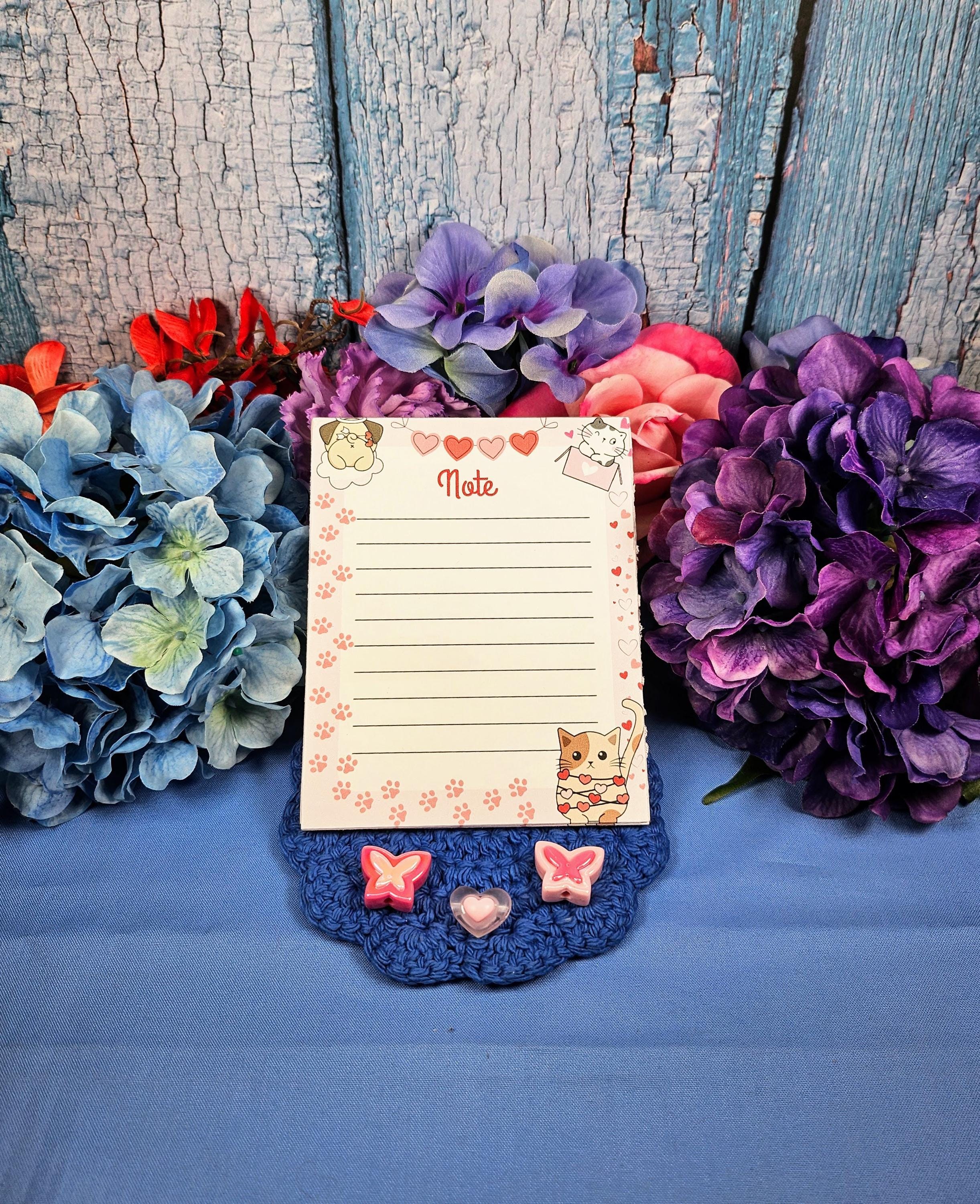 Paws &amp; Whiskers Valentines Notepad 4.25&quot; x 5.5&quot;