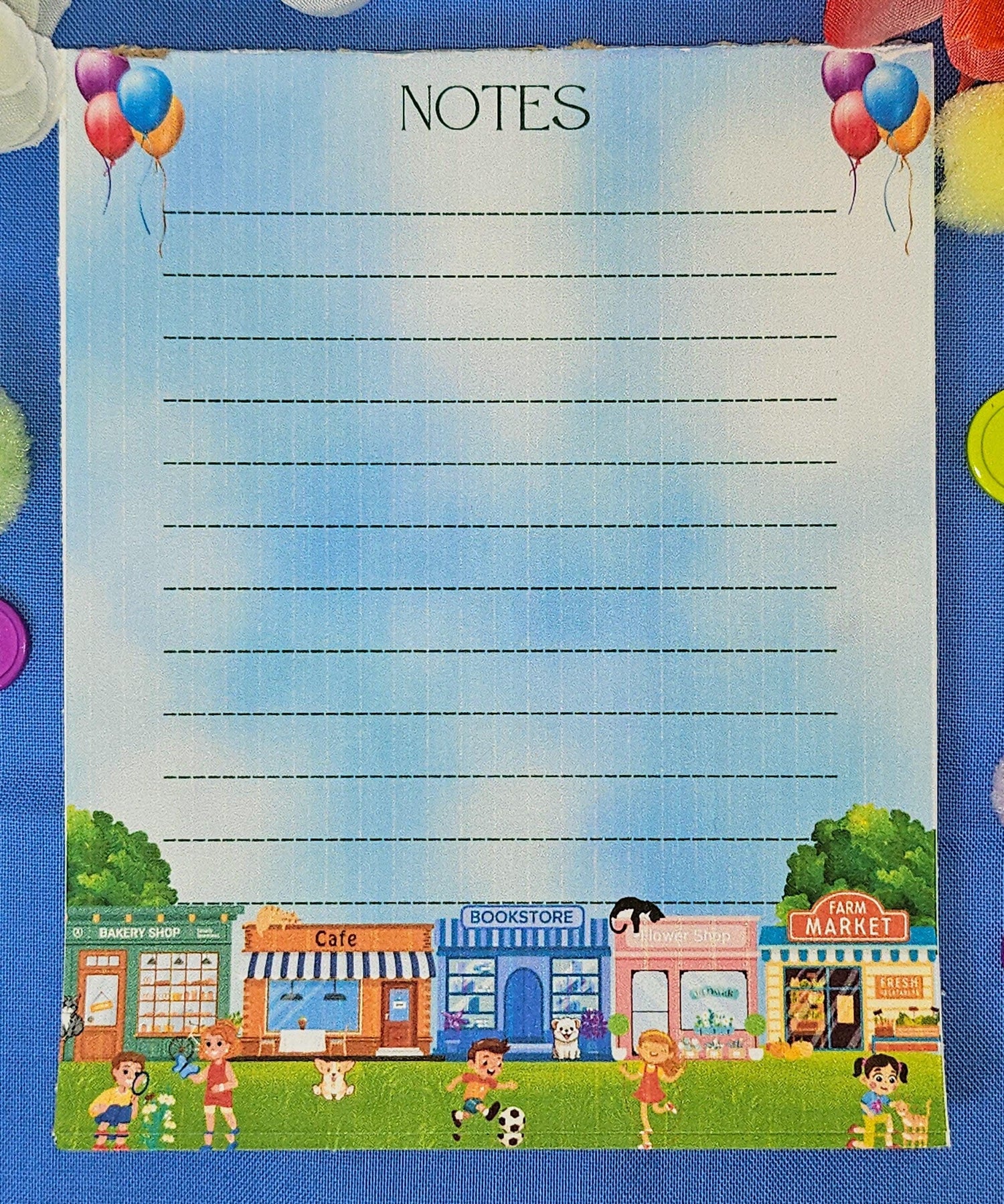 Main Street Summer Edition Notepad 4.25&quot; x 5.5&quot;