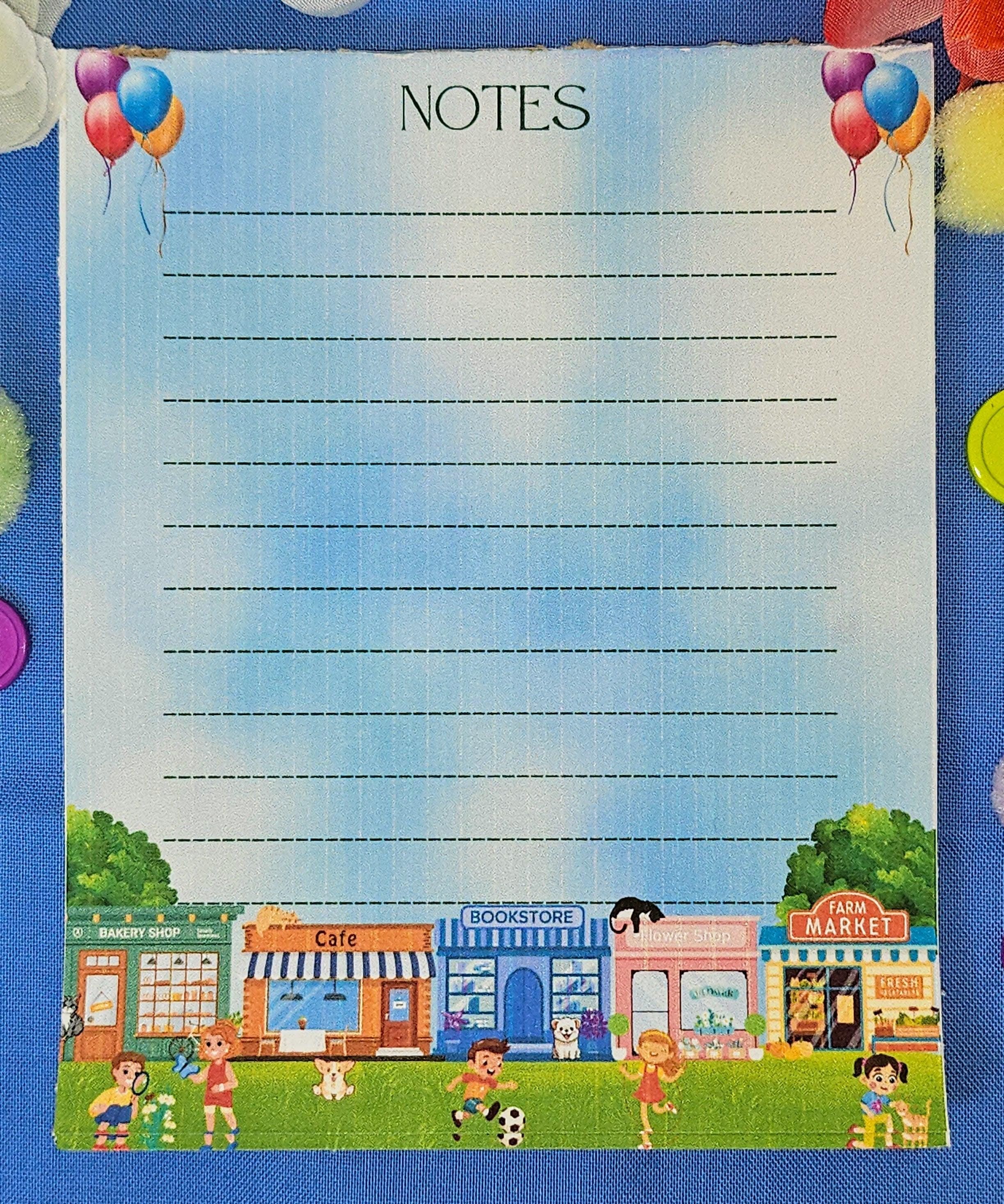 Main Street Summer Edition Notepad 4.25&quot; x 5.5&quot;