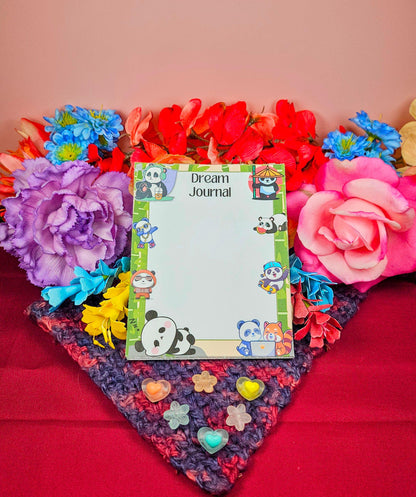 Panda Dream Journal Notepad 4.25&quot; x 5.5&quot;