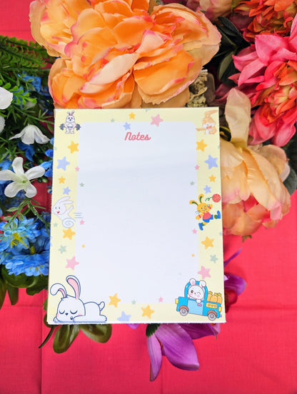 Bunny Moves Notepad 4.25&quot; x 5.5&quot;
