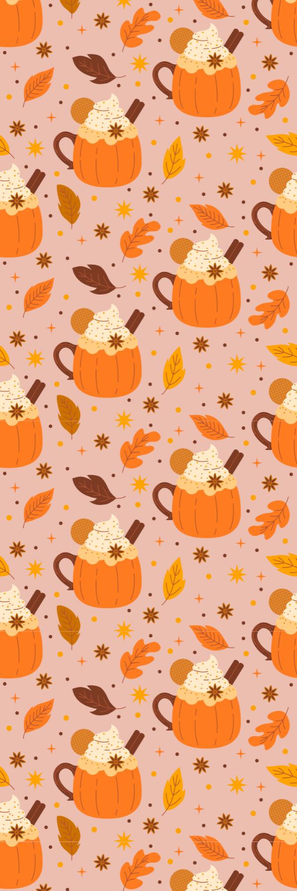 Pumpkin Spice Collage Bookmark