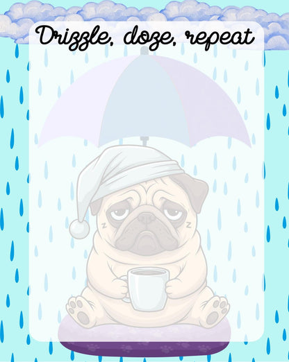 Rainy Dog Notepad 4.25&amp;quot; x 5.5&amp;quot; Autumnmist Boutique