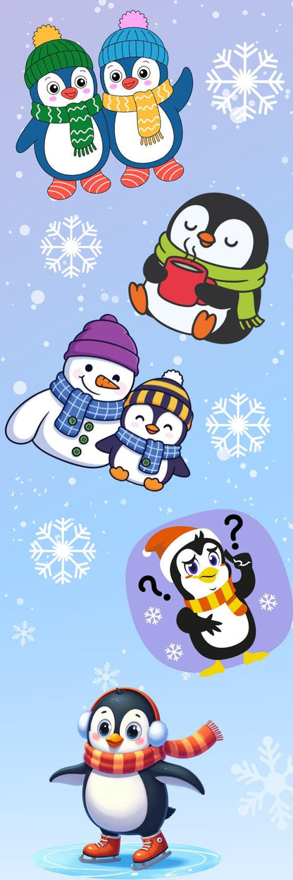 Flippers &amp; Frosty Laminated Bookmark Autumnmist Boutique