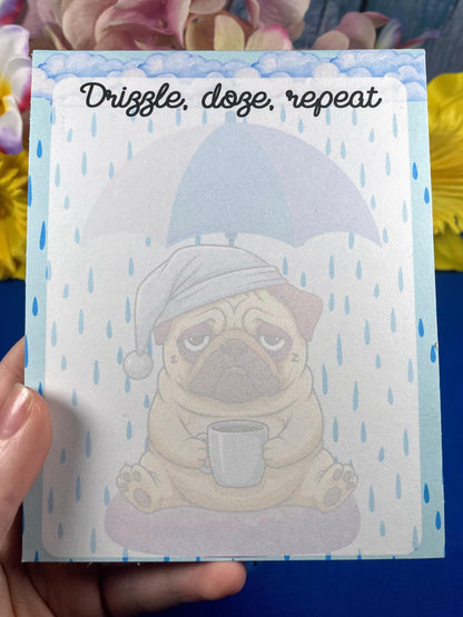 Rainy Dog Notepad 4.25&amp;quot; x 5.5&amp;quot; Autumnmist Boutique