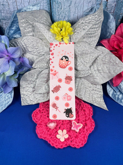 Valentine Whiskers Laminated Bookmark Autumnmist Boutique