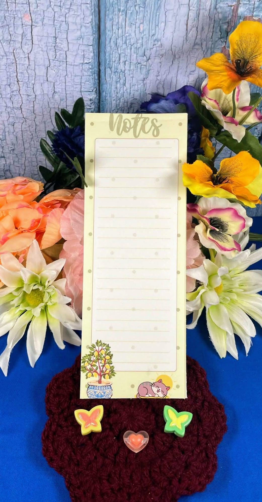 Lemon Tree Magnetic Notepad 3&amp;quot; x 8.5&amp;quot; Autumnmist Boutique