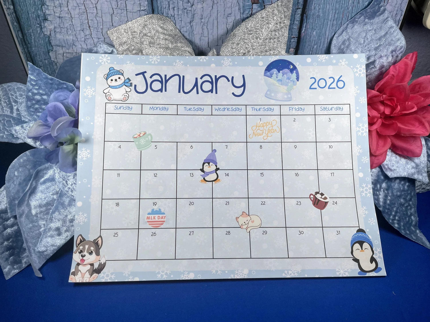 2026 Monthly Calendar - Autumnmist Boutique