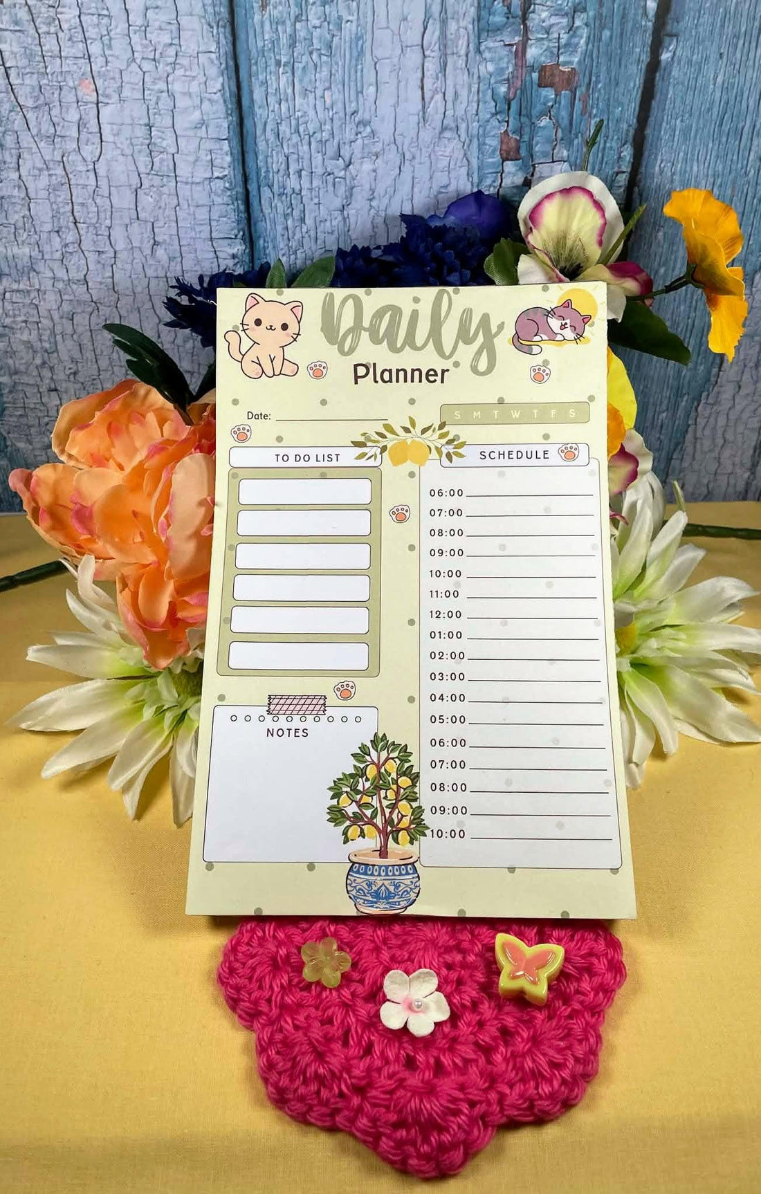 Lemon Grove Daily Planner Notepad 5.5&amp;quot; x 8.5&amp;quot; Autumnmist Boutique