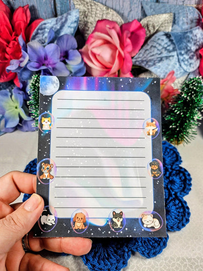Cosmic Companions Notepad 4.25&amp;quot; x 5.5&amp;quot; - Autumnmist Boutique