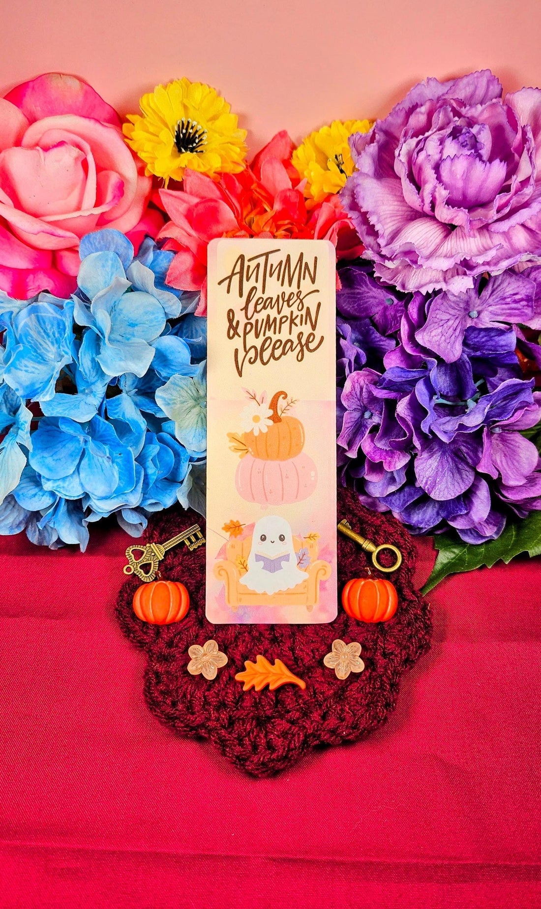 Autumn Boo Laminated Bookmark - Autumnmist Boutique