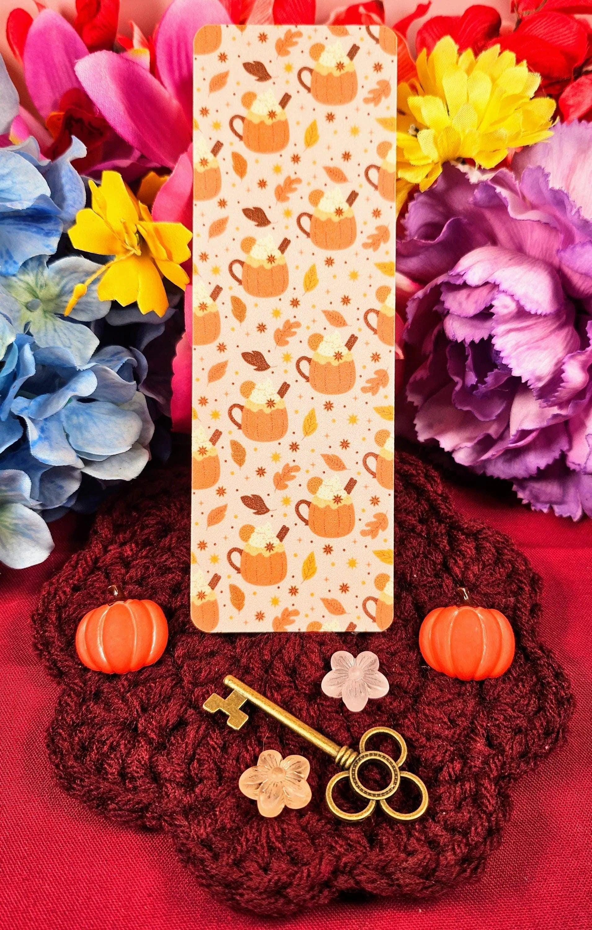 Pumpkin Spice Laminated Bookmark - Autumnmist Boutique