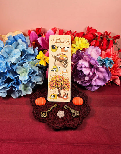 Autumn Mischief Laminated Bookmark - Autumnmist Boutique
