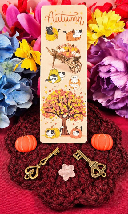 Autumn Mischief Laminated Bookmark - Autumnmist Boutique