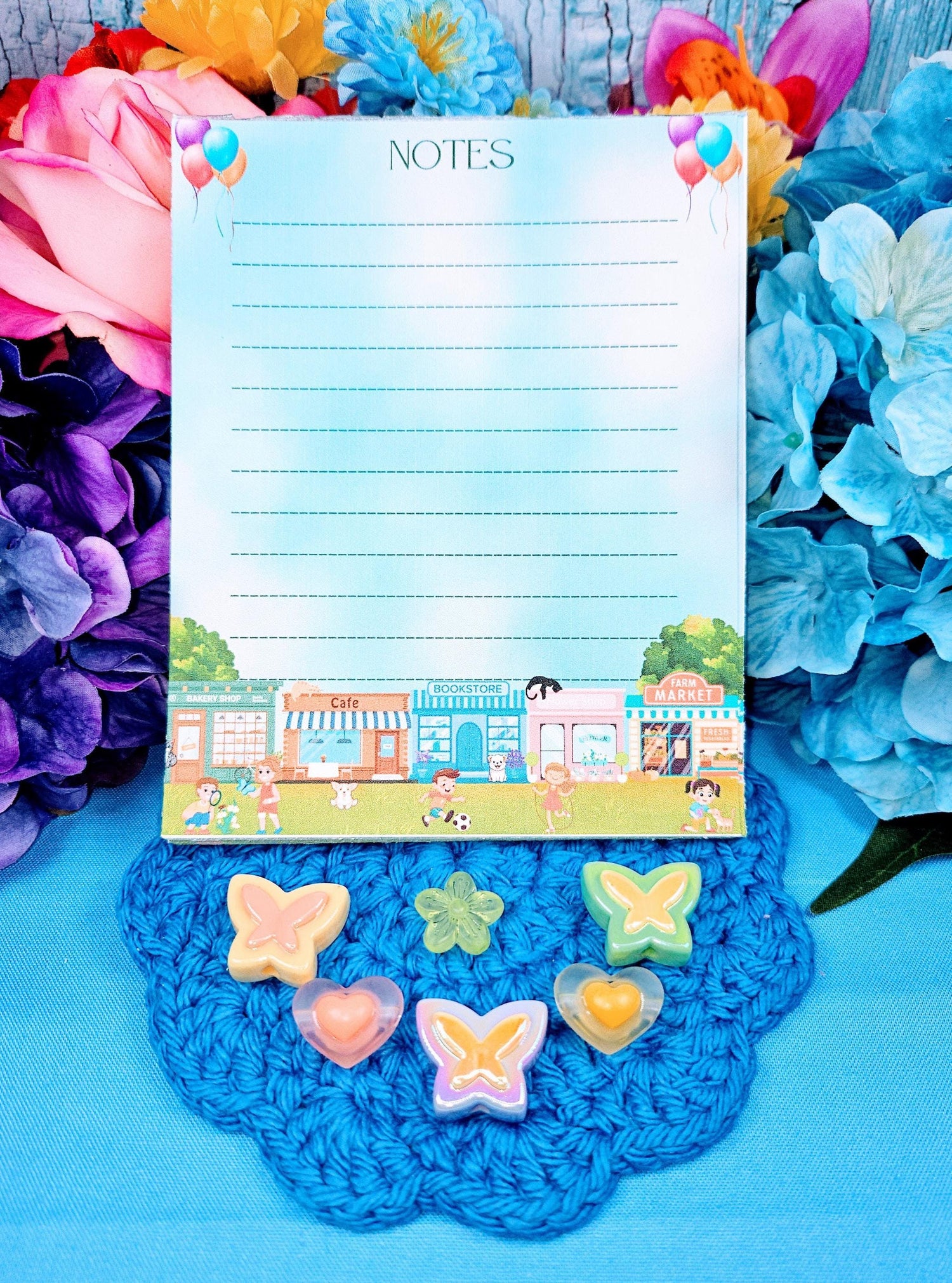 Main Street Summer Edition Notepad 4.25&amp;quot; x 5.5&amp;quot; - Autumnmist Boutique