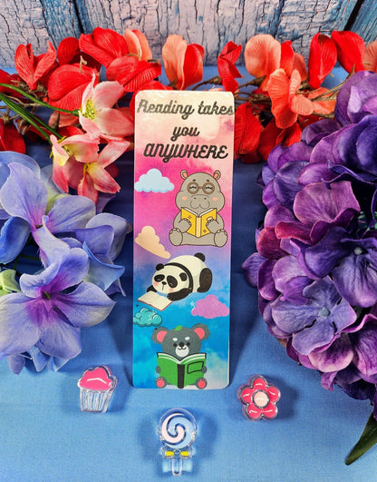 Flying High with Reading Laminated Bookmark - Autumnmist Boutique