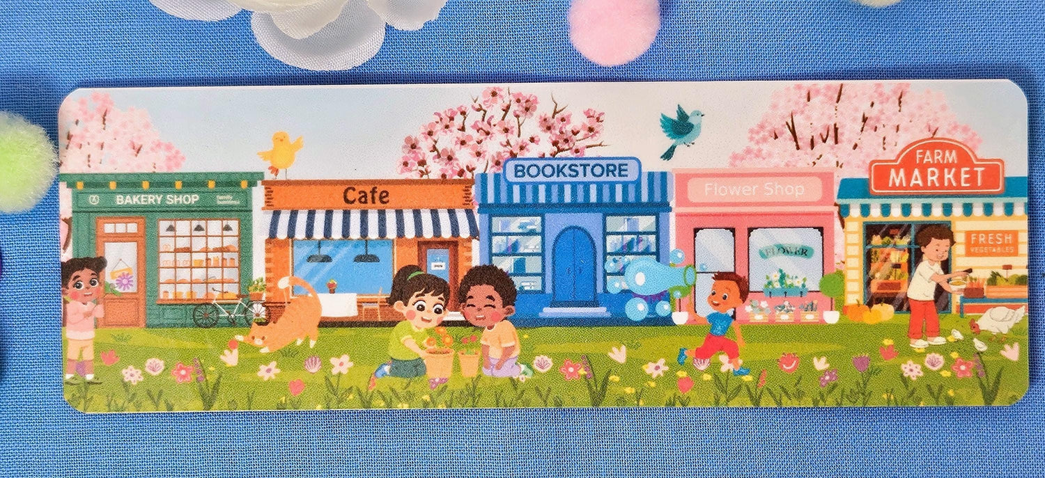 Main Street: Spring Edition Laminated Bookmark - Autumnmist Boutique
