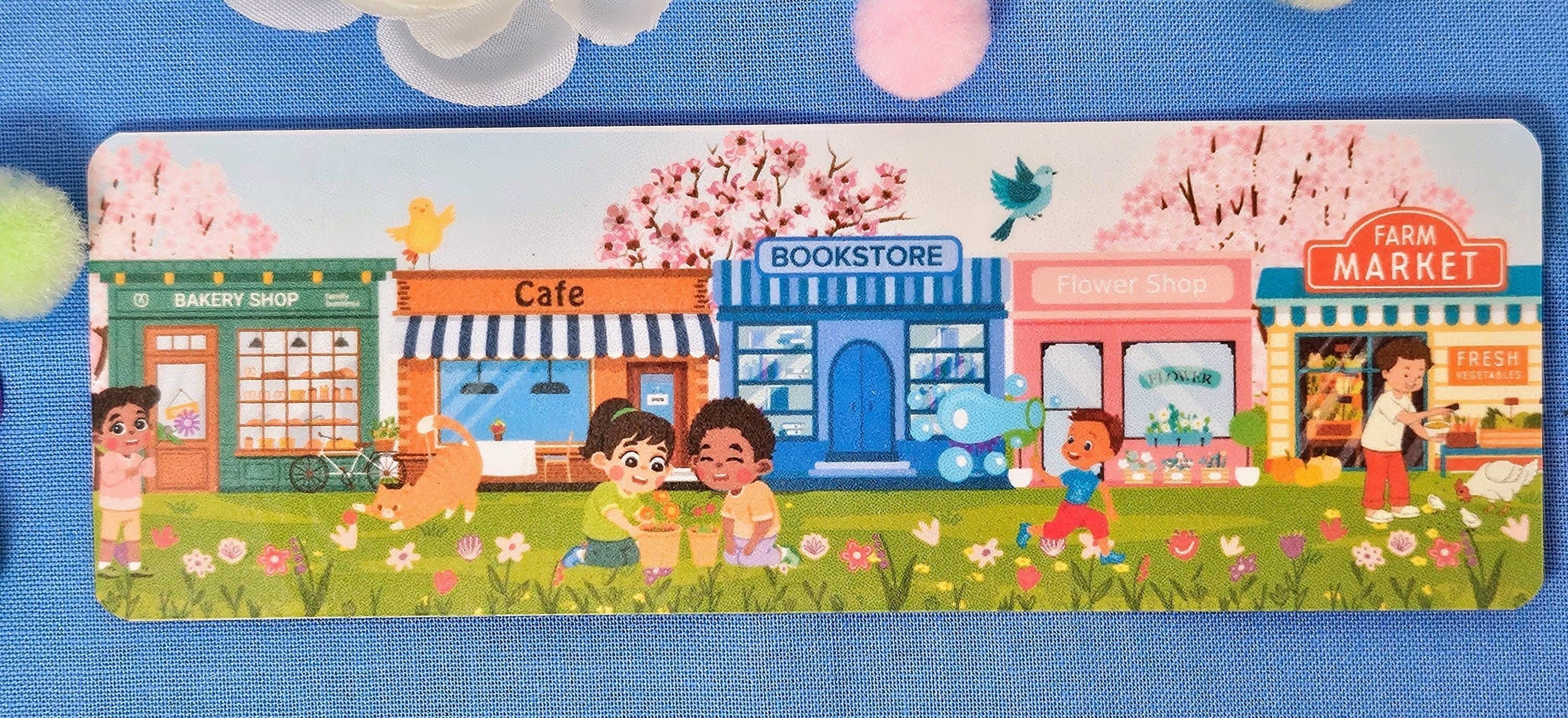 Main Street: Spring Edition Laminated Bookmark - Autumnmist Boutique