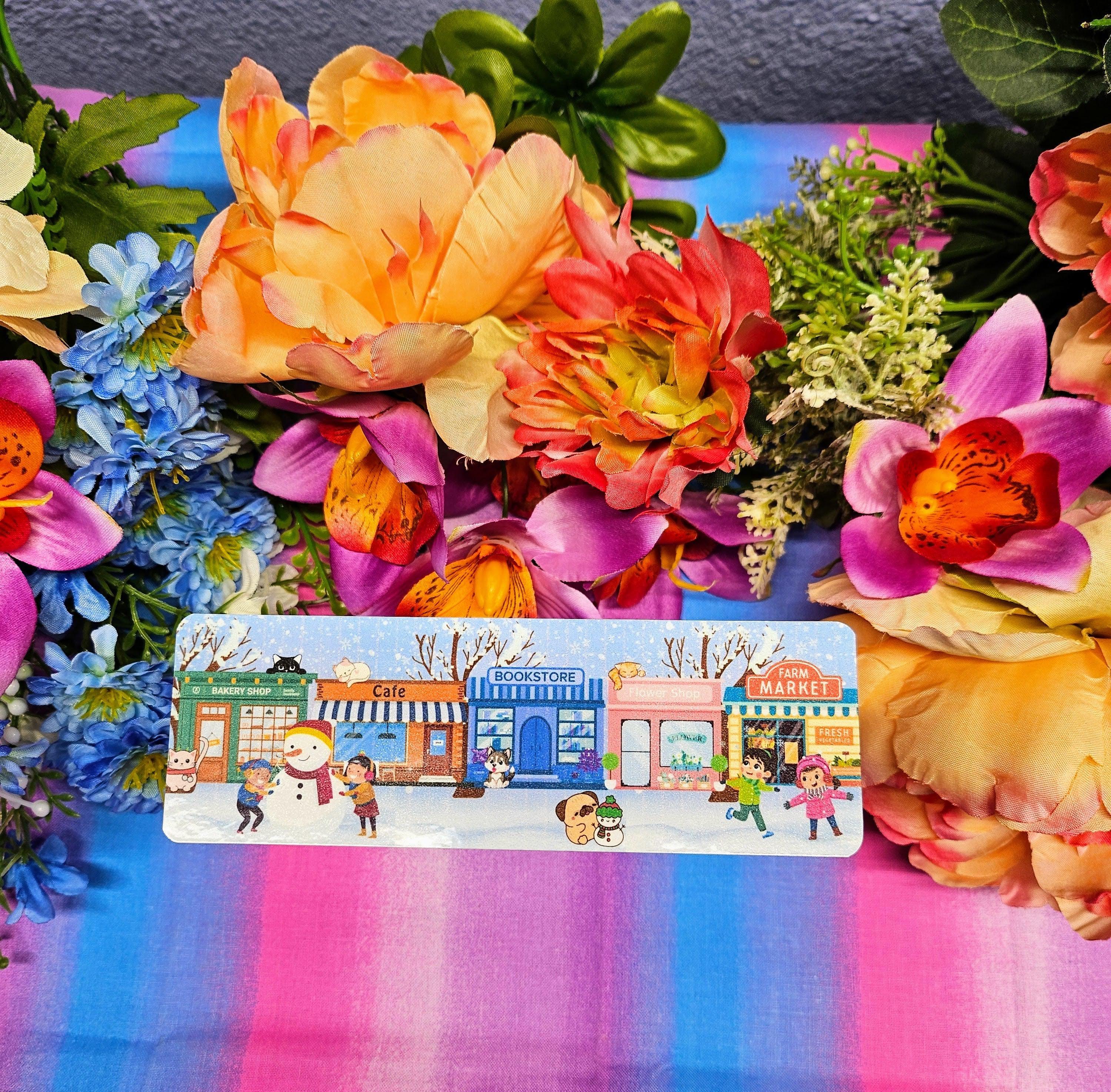 Main Street: Winter Edition Laminated Bookmark - Autumnmist Boutique