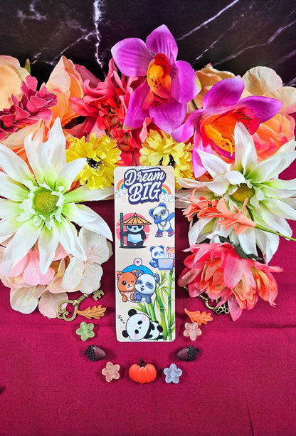 Panda Dreams Laminated Bookmark - Autumnmist Boutique