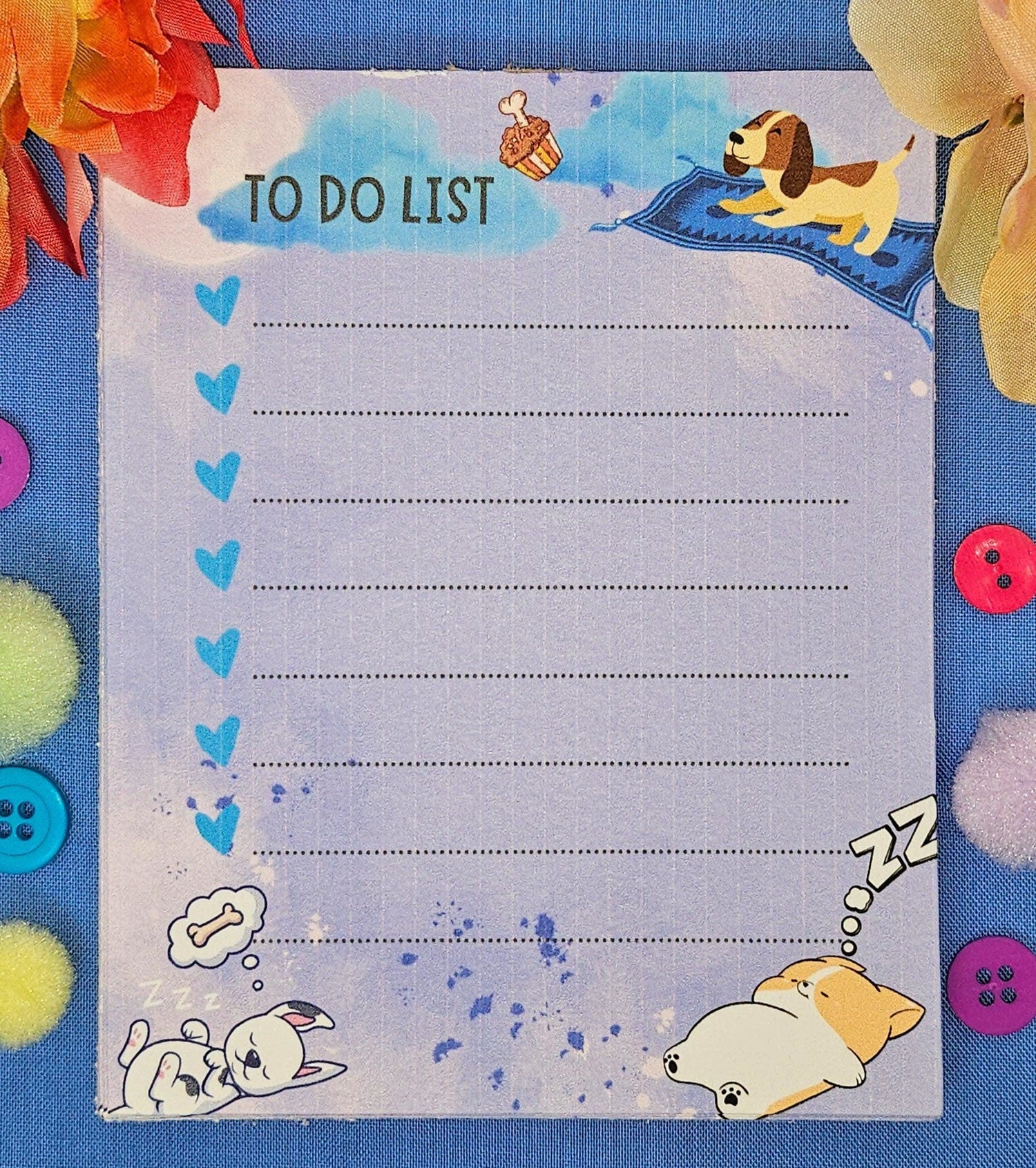 Dream Big Flying Dog To Do Notepad 4.25&amp;quot; x 5.5&amp;quot; - Autumnmist Boutique