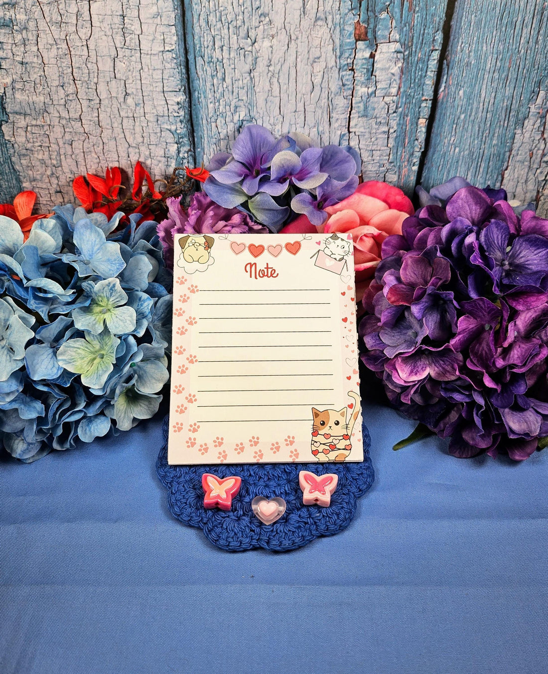 Tangled in Love Cat Notepad 4.25&amp;quot; x 5.5&amp;quot; - Autumnmist Boutique