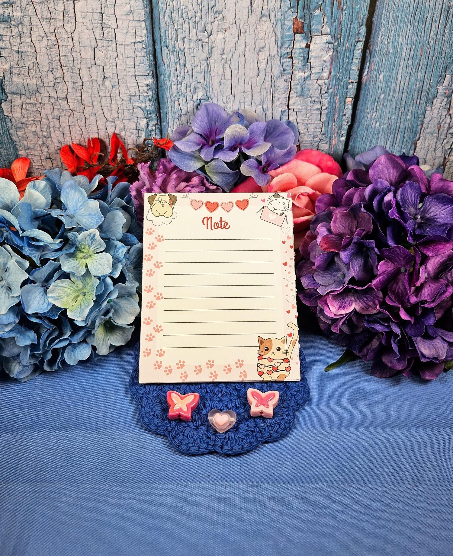 Tangled in Love Cat Notepad 4.25&amp;quot; x 5.5&amp;quot; - Autumnmist Boutique