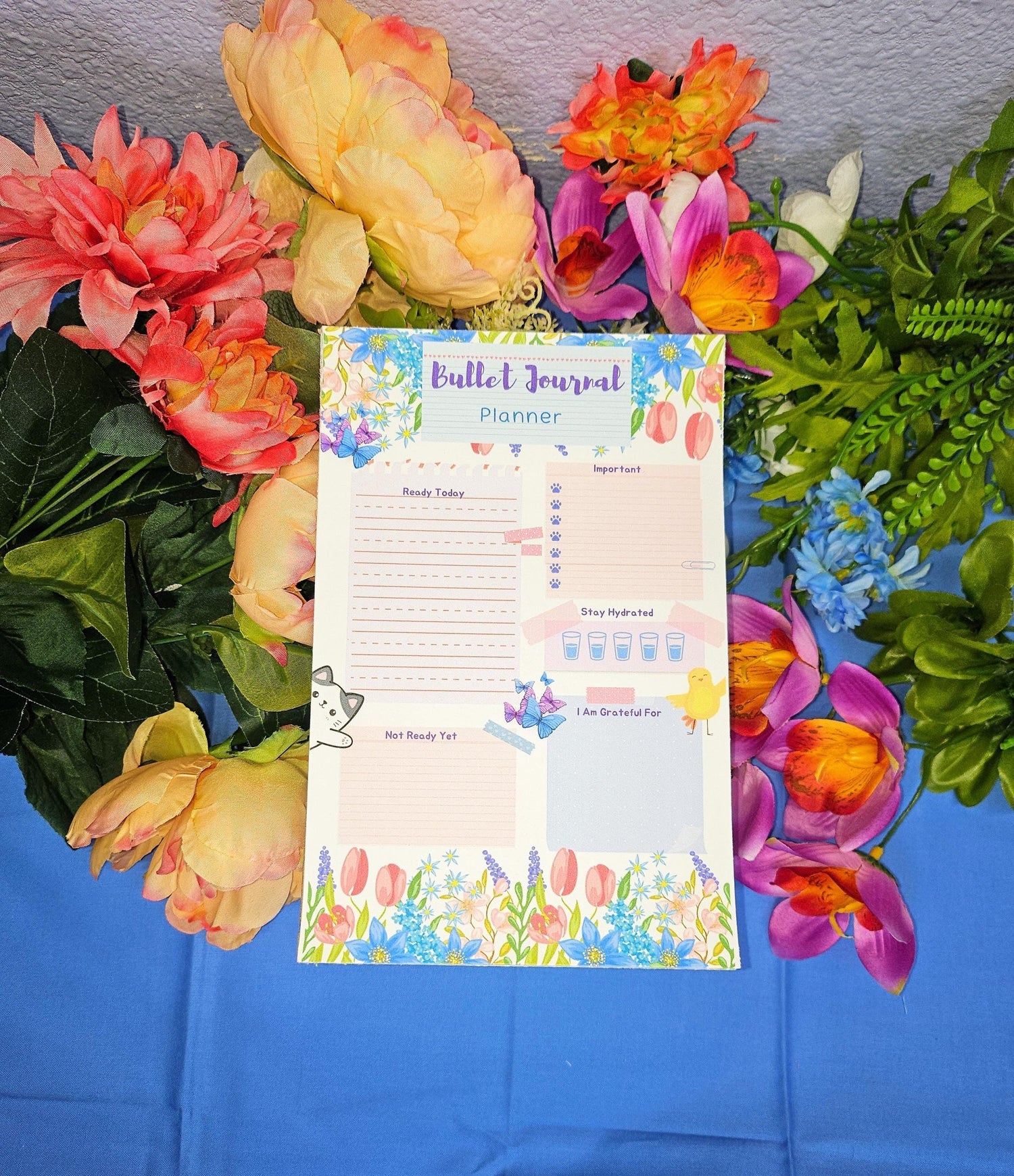 Hello Spring Daily Planner Notepad 5.5&amp;quot; x 8.5&amp;quot; - Autumnmist Boutique