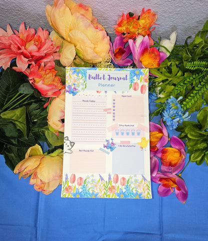 Hello Spring Daily Planner Notepad 5.5&amp;quot; x 8.5&amp;quot; - Autumnmist Boutique