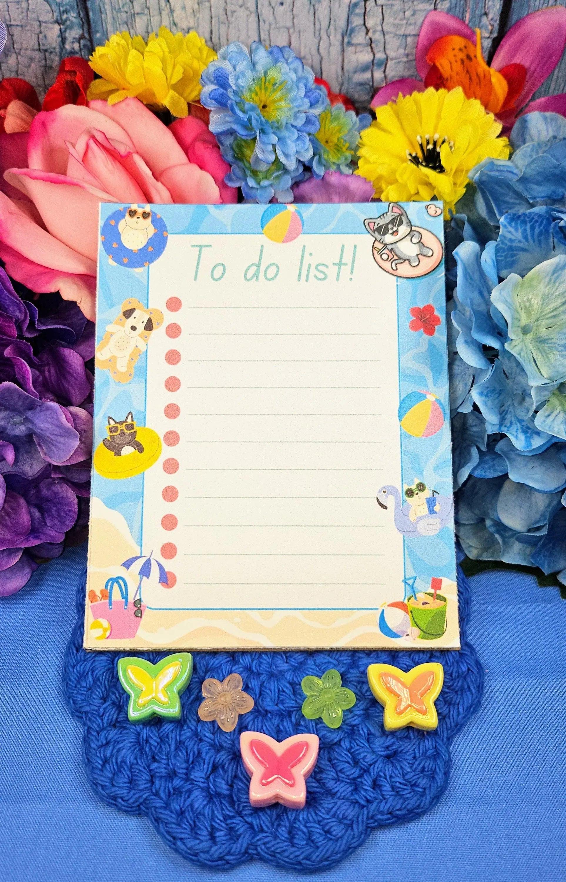 Summer Time Splash Notepad 4.25&amp;quot; x 5.5&amp;quot; - Autumnmist Boutique
