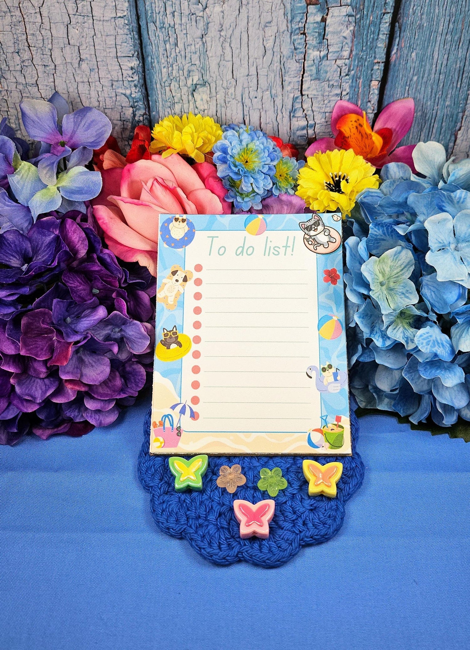 Summer Time Splash Notepad 4.25&amp;quot; x 5.5&amp;quot; - Autumnmist Boutique