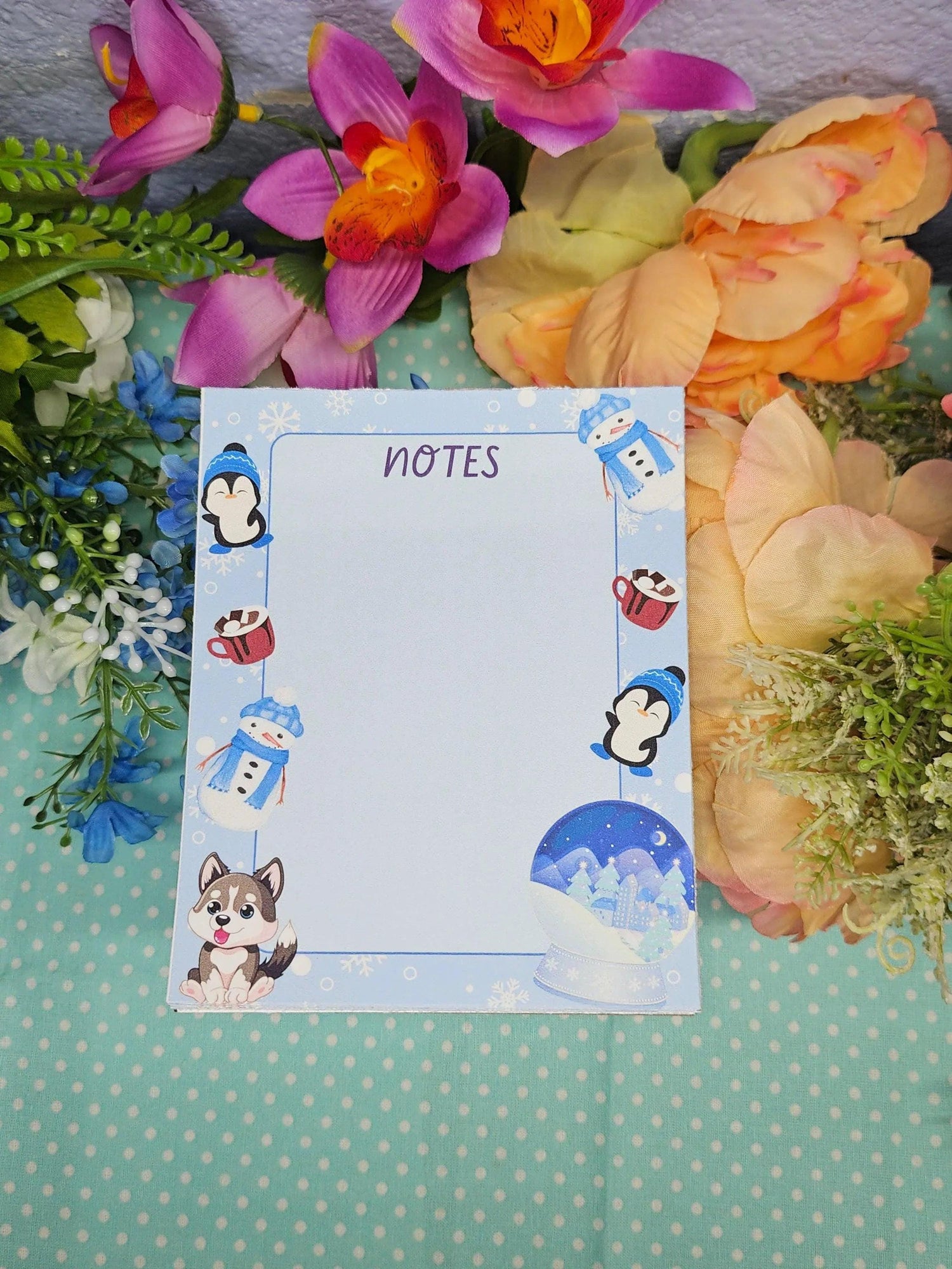 Winter Whimsy Notepad 4.25&amp;quot; x 5.5&amp;quot; - Autumnmist Boutique