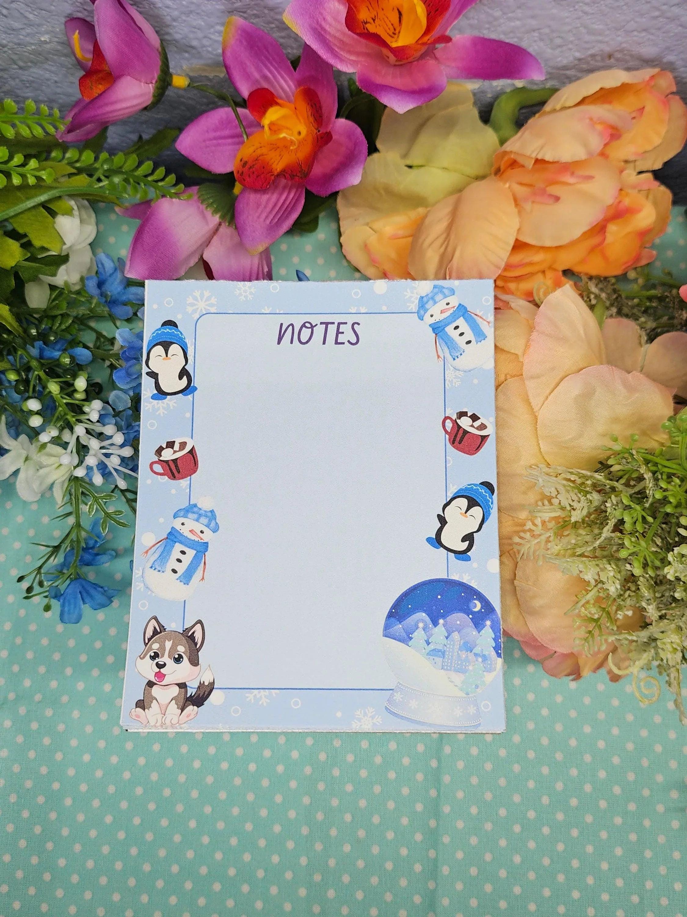 Winter Whimsy Notepad 4.25&amp;quot; x 5.5&amp;quot; - Autumnmist Boutique
