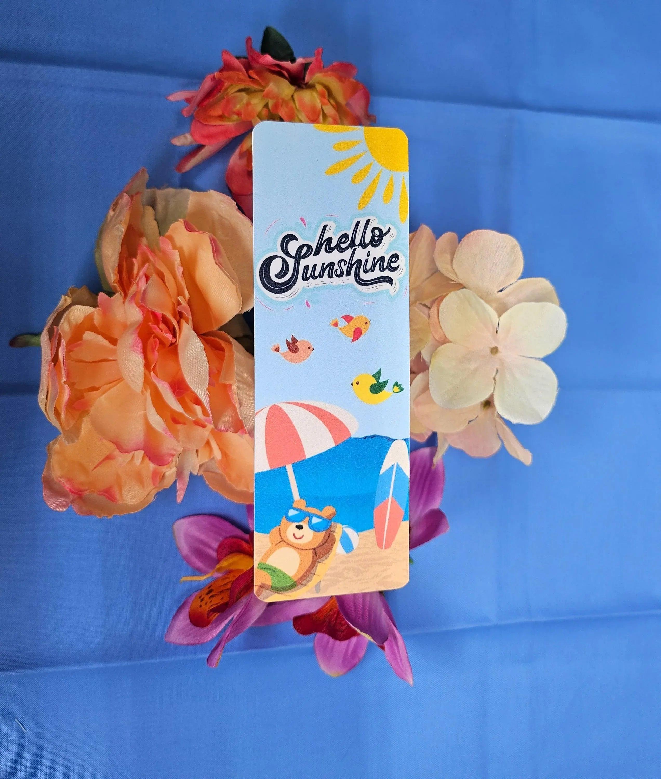 Hello Sunshine Beach Vibes Laminated Bookmark - Autumnmist Boutique