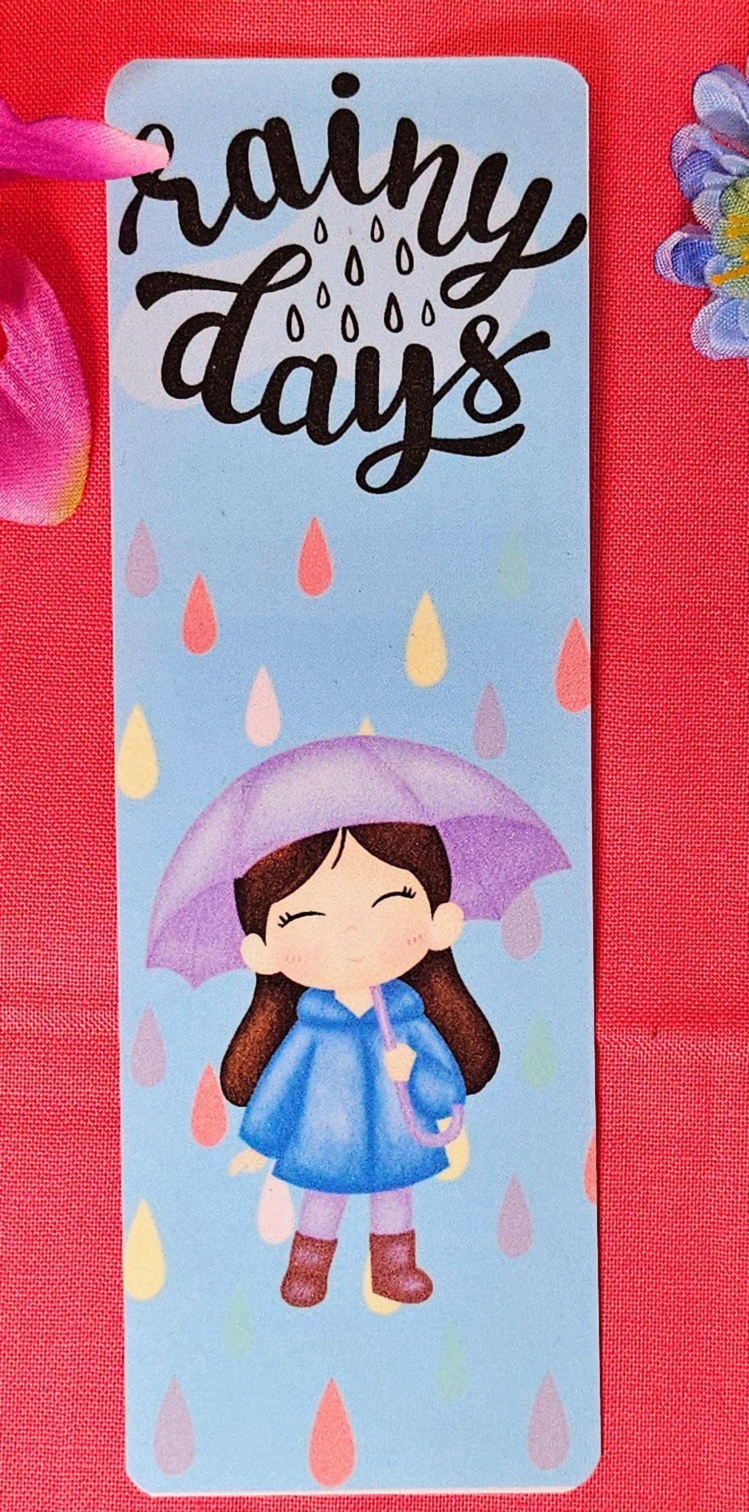 Rainy Days Laminated Bookmark - Autumnmist Boutique