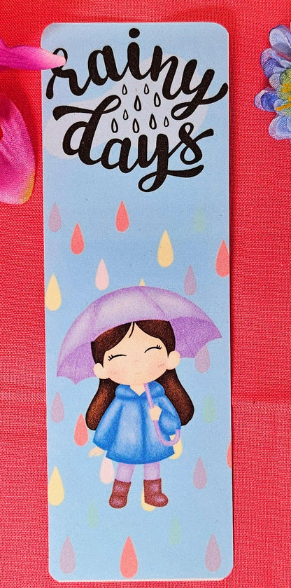 Rainy Days Laminated Bookmark - Autumnmist Boutique