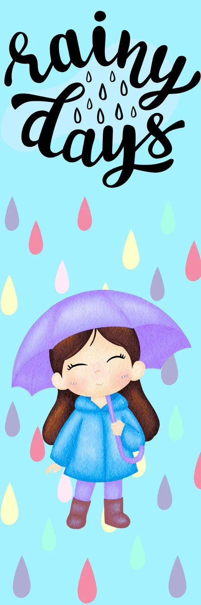 Rainy Days Laminated Bookmark - Autumnmist Boutique
