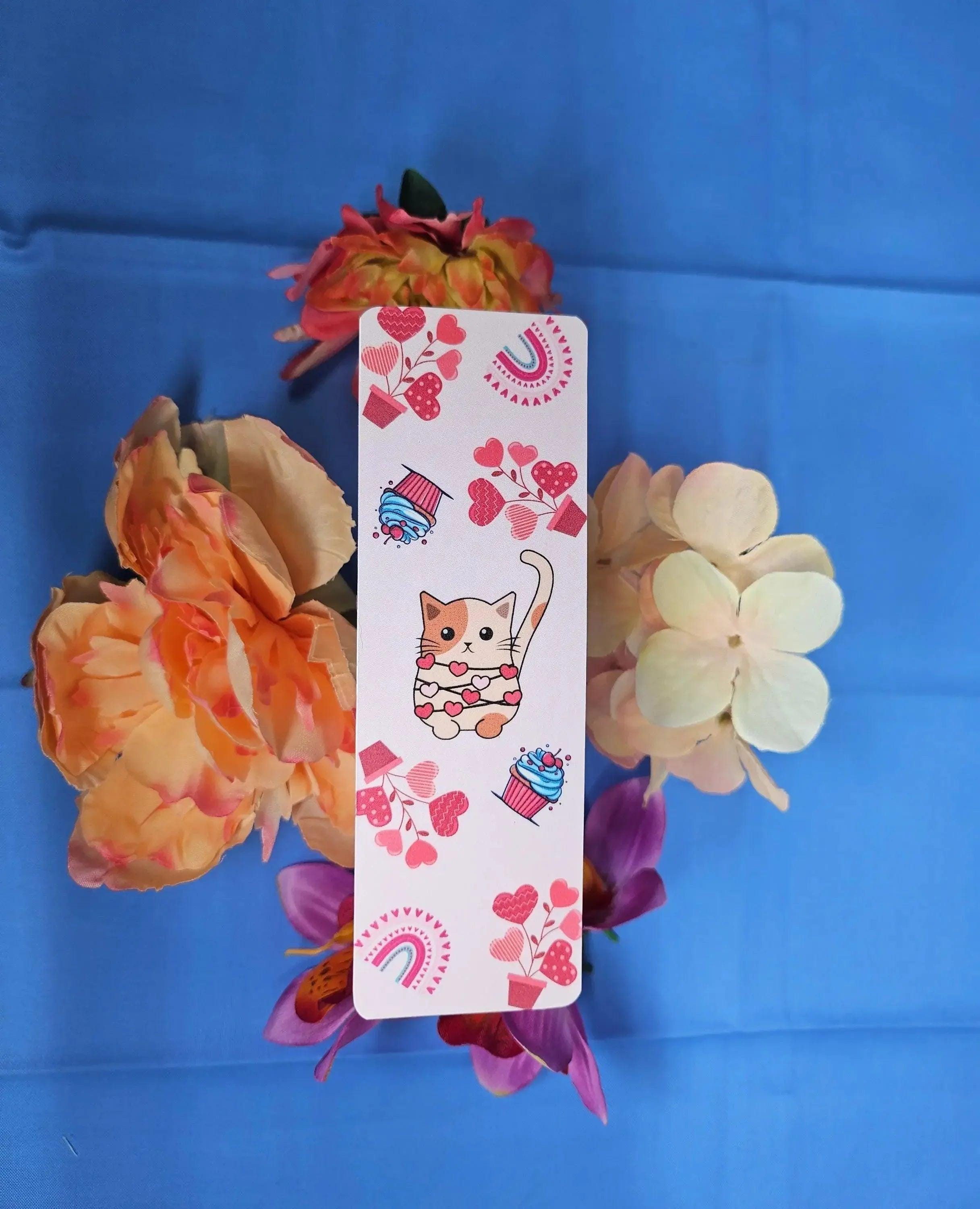 Tangled in Love Cat Laminated Bookmark - Autumnmist Boutique