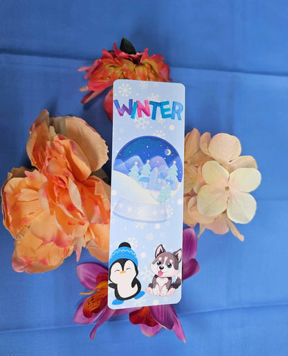 Winter Whimsy Laminated Bookmark - Autumnmist Boutique