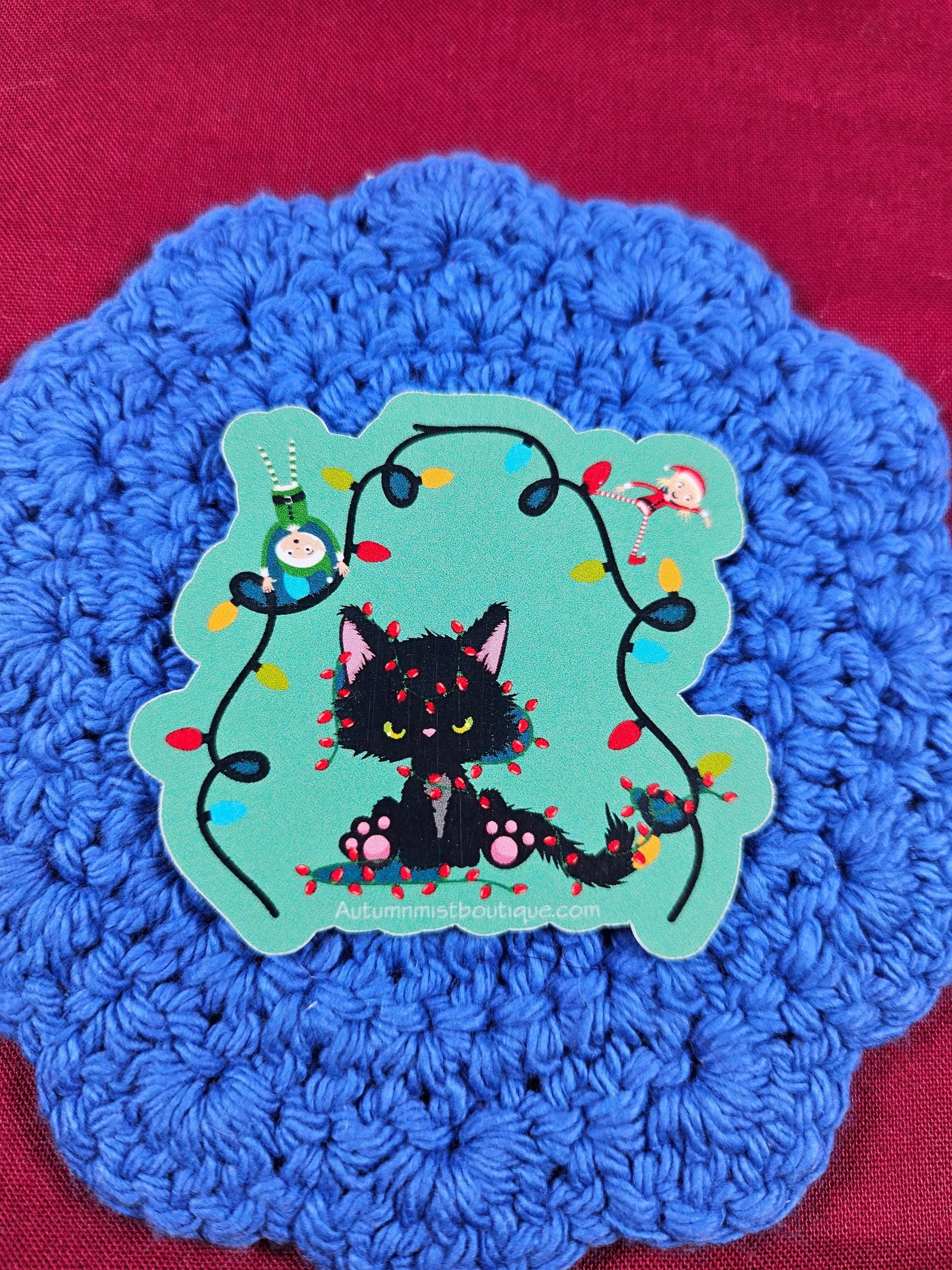 Tangled Tidings Holiday Vinyl Sticker - Autumnmist Boutique